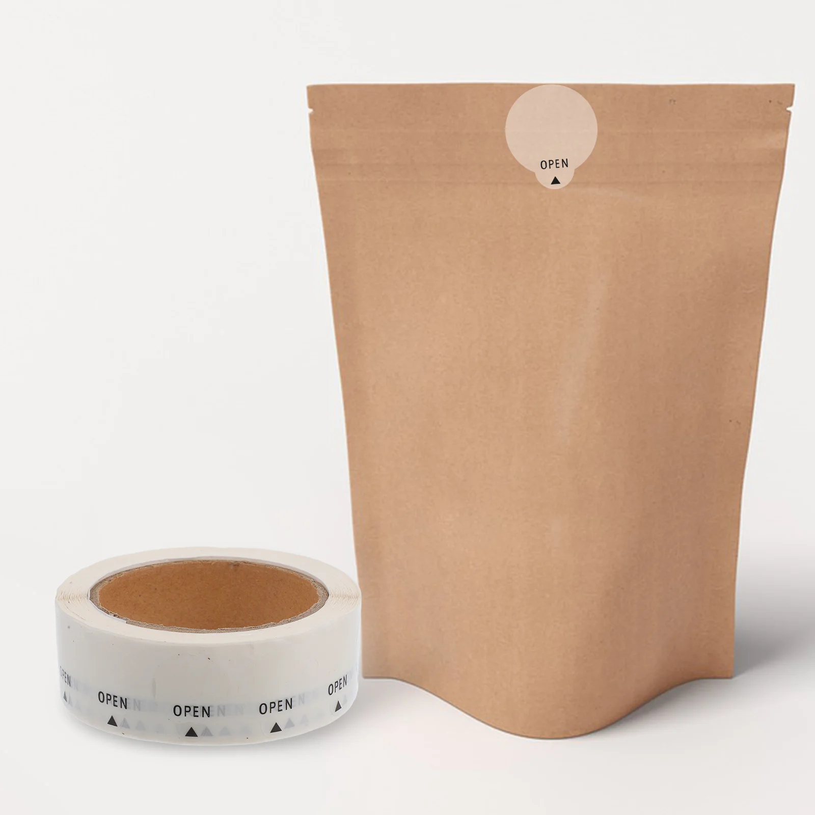 1000 قطعة ملصقات مفتوحة تسميات مستديرة واضحة سهلة قشر الختم للشحن التعبئة والتغليف المغلفات زجاجات تسميات دائرة مقاومة للماء #1