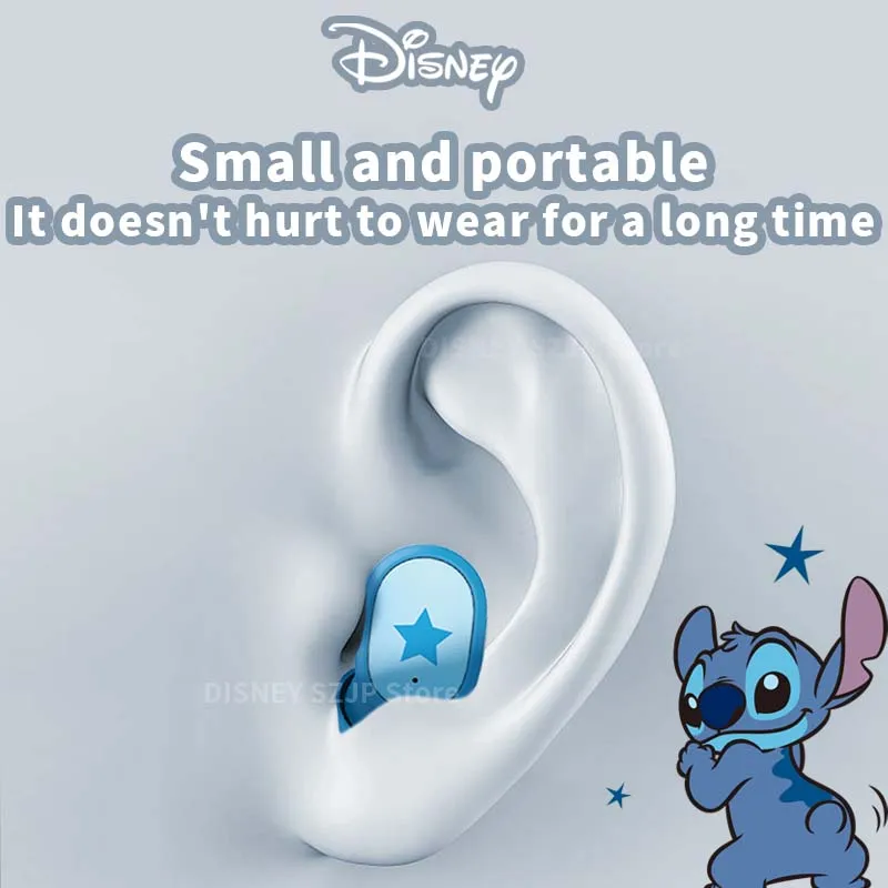 Disney HIFI Sound TWS Auricolari Bluetooth E6S Mini Cartoon Auricolare wireless Cuffie con riduzione del rumore Batteria a lunga durata 6 colori