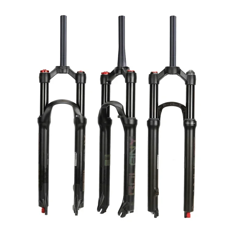 BOLANY Bike Fork Solo Air With Rebound Adjustment MTB Front Suspension  26/27.5/29er RL/LO Bicycle Quick Release