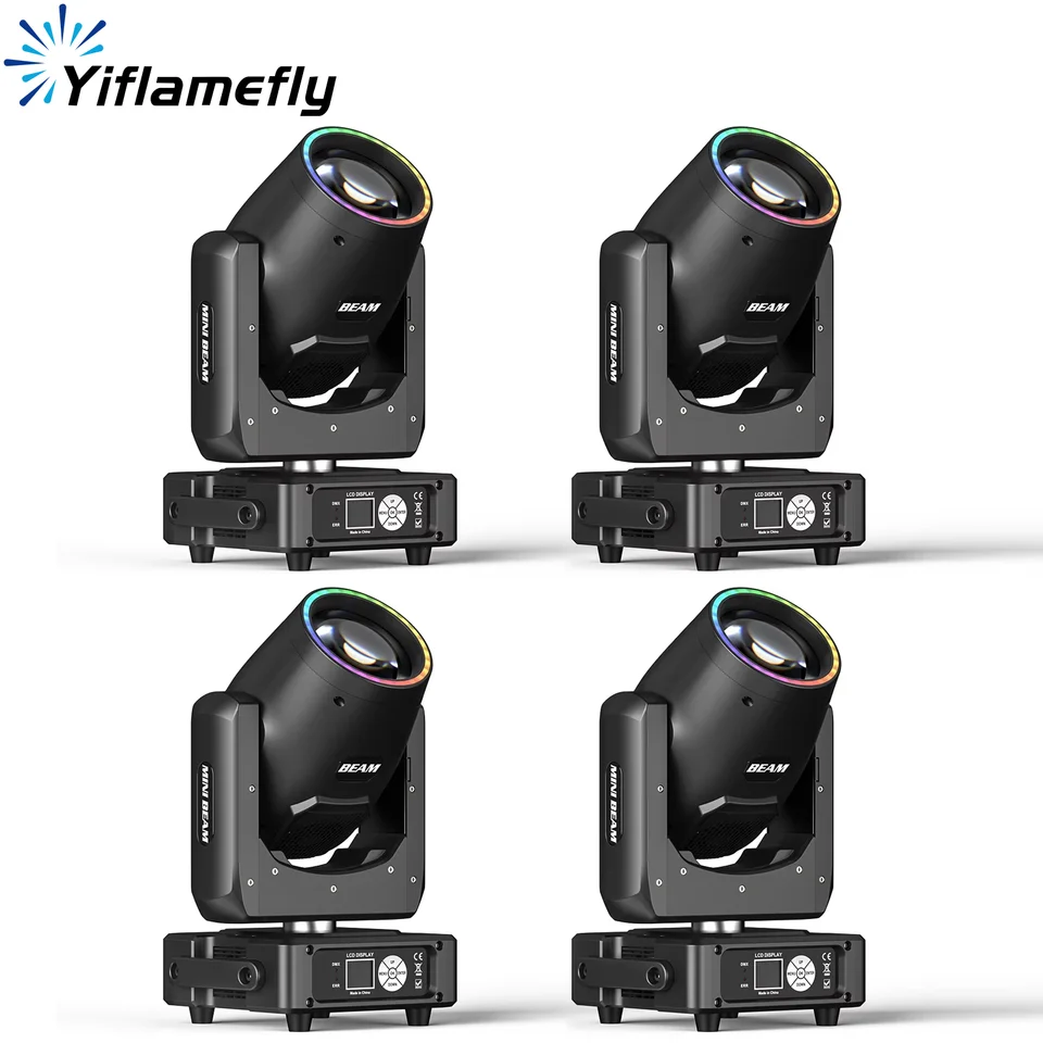 Yiflamefly 4Pcs 450W RGBW Moving Head Lights