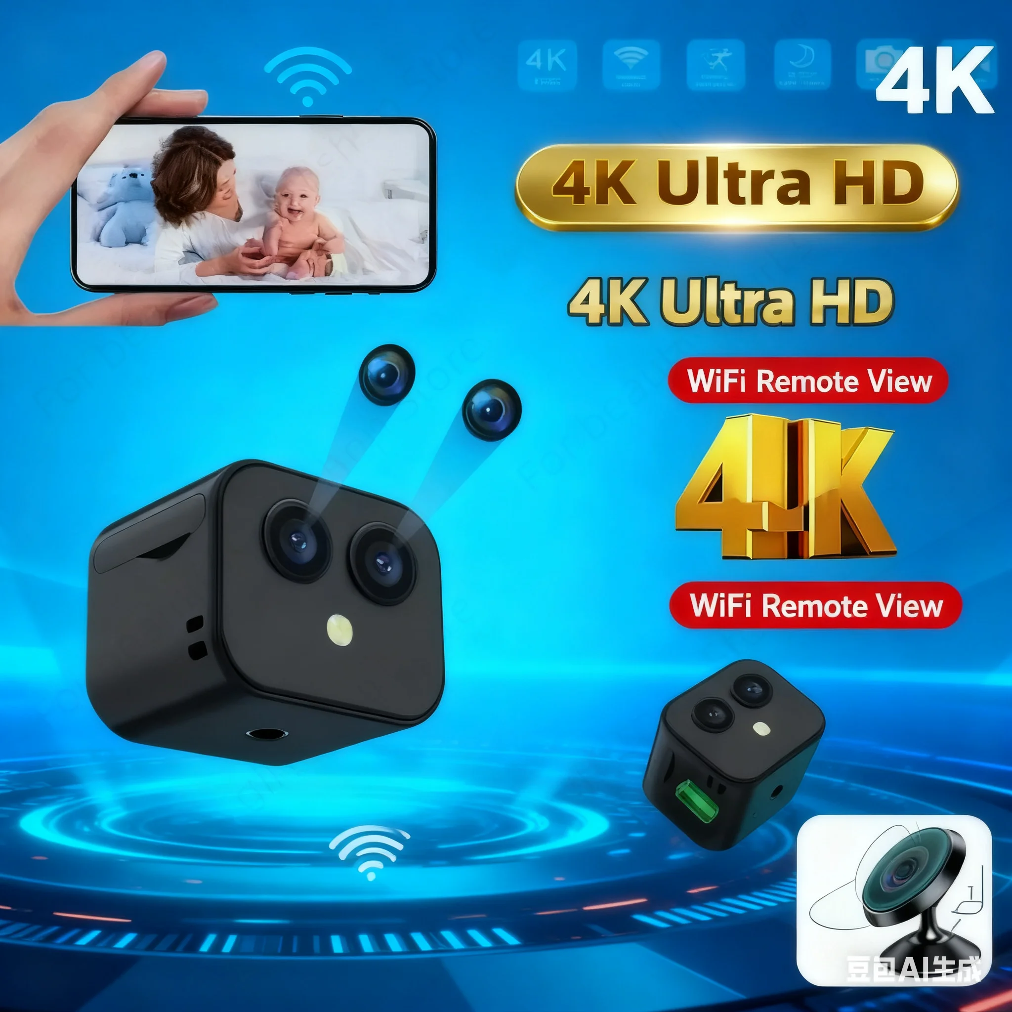4K Hd Mini Camera W…