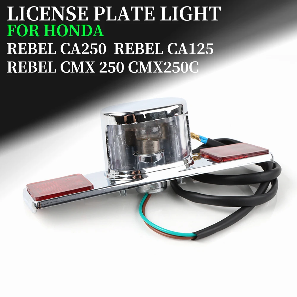 Motorcycle Licence Number Plate Lamp Brake Tail Light For HONDA Rebel CA250 ca250 CA125 ca125 CA 250 CA 125 Rebel CMX250 cmx250