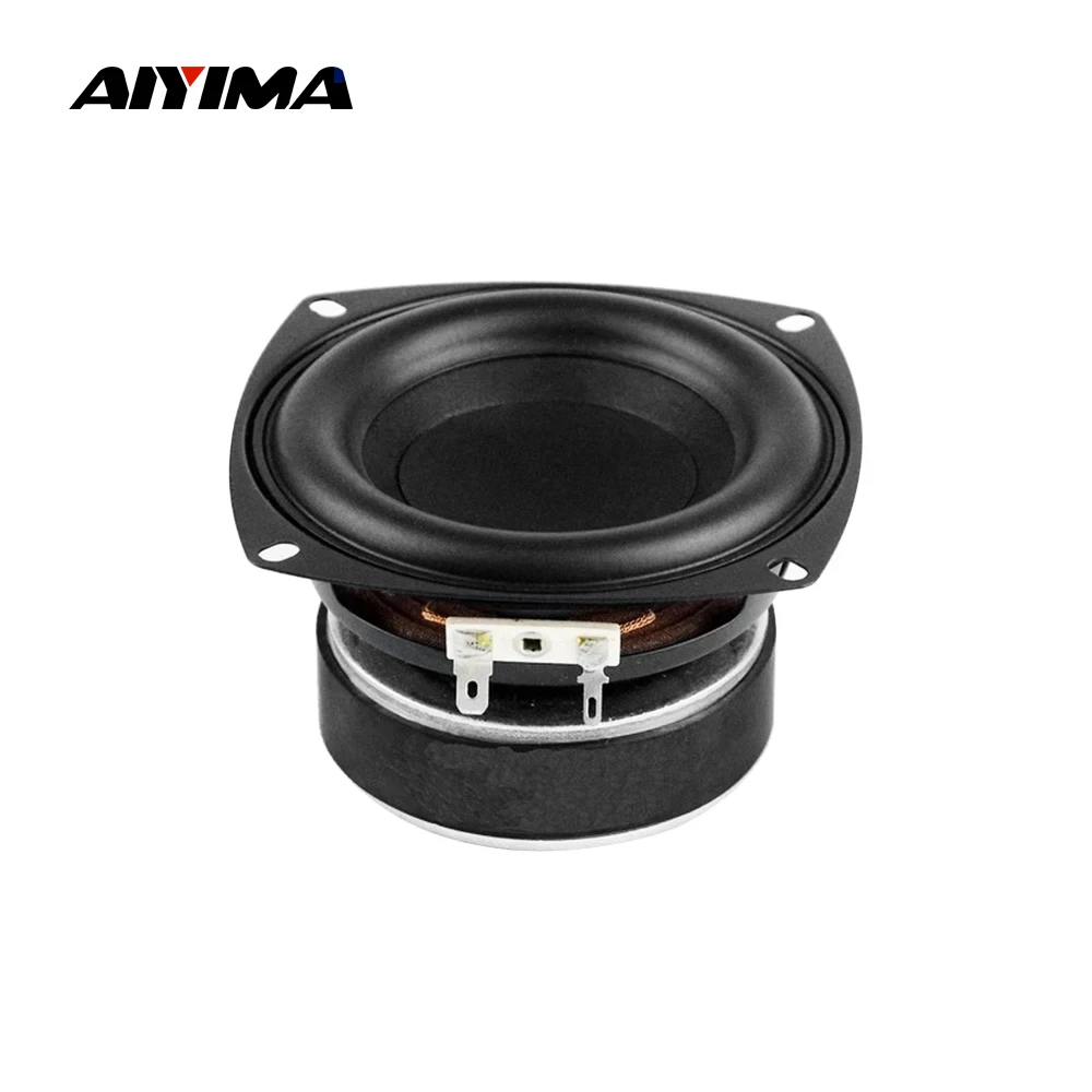 AIYIMA 1Pcs 4 Inch Subwoofer 4 8 Ohm 50W HIFI Woofer Speaker Super Bass long-stroke Home Theater Loudspeaeker For 2.1 Speakers