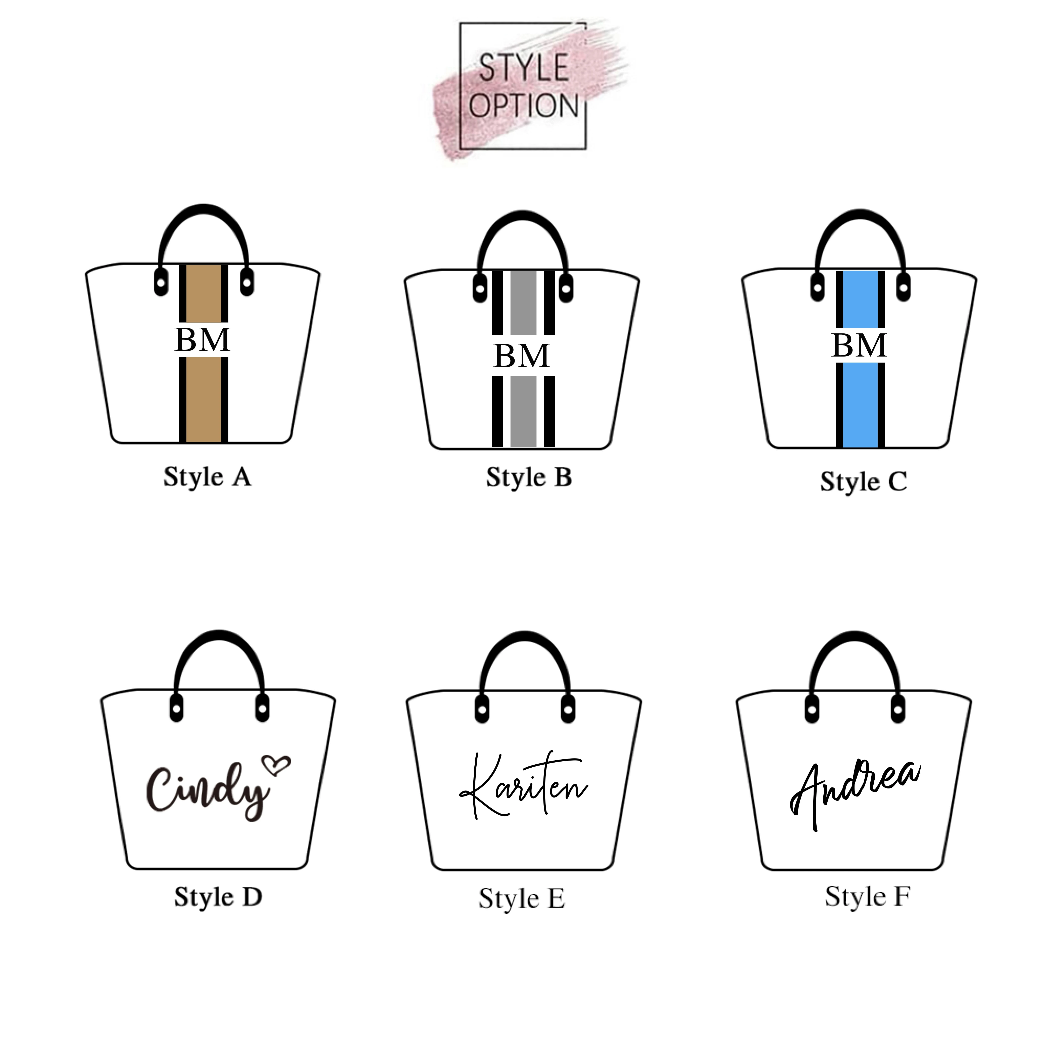 Personalized Tote Bag with Customised Stripe Initials, Shoulder Bag, Holiday Handbag, Bridesmaid Proposal Bag