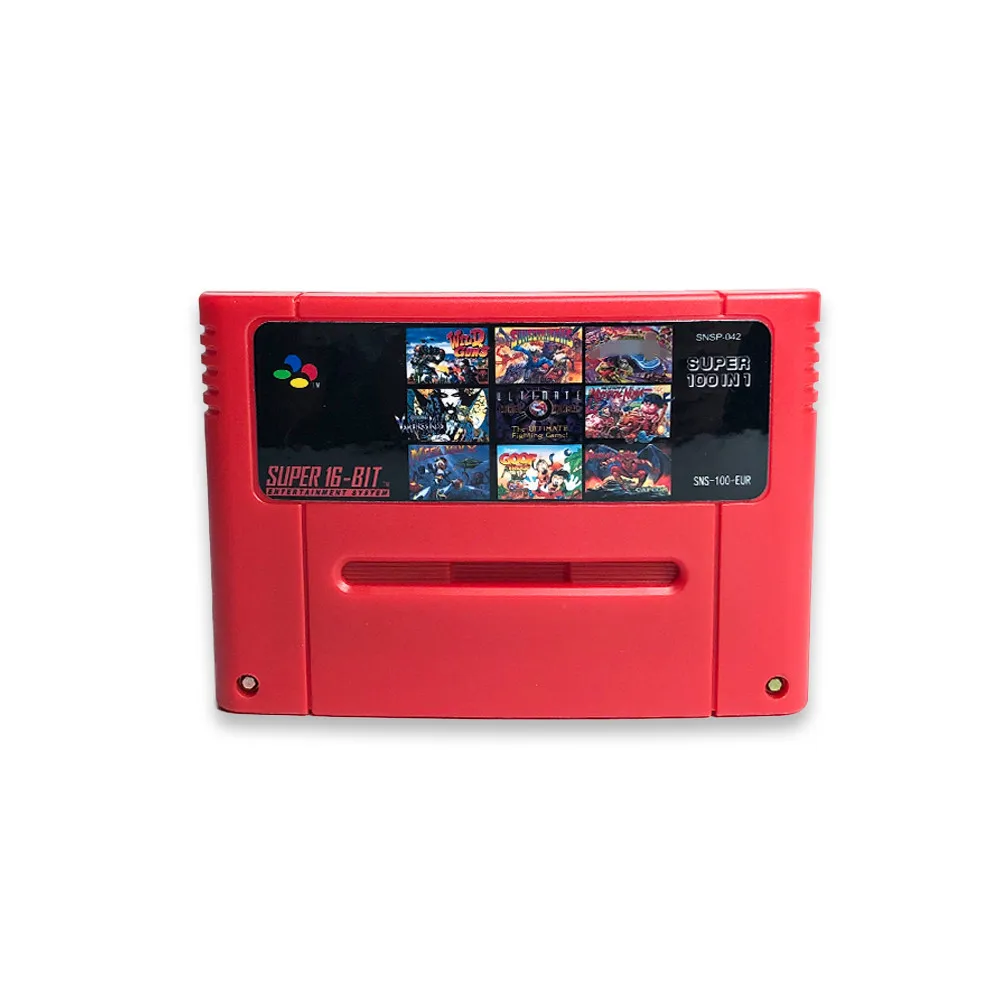 سوبر 100 في 1 ألعاب SNES بطاقة الألعاب 16 بت NTSC PAL اليابان وحدات التحكم مع شيطان كريست Castlevania Vampire's Kiss Turrican 2 #1