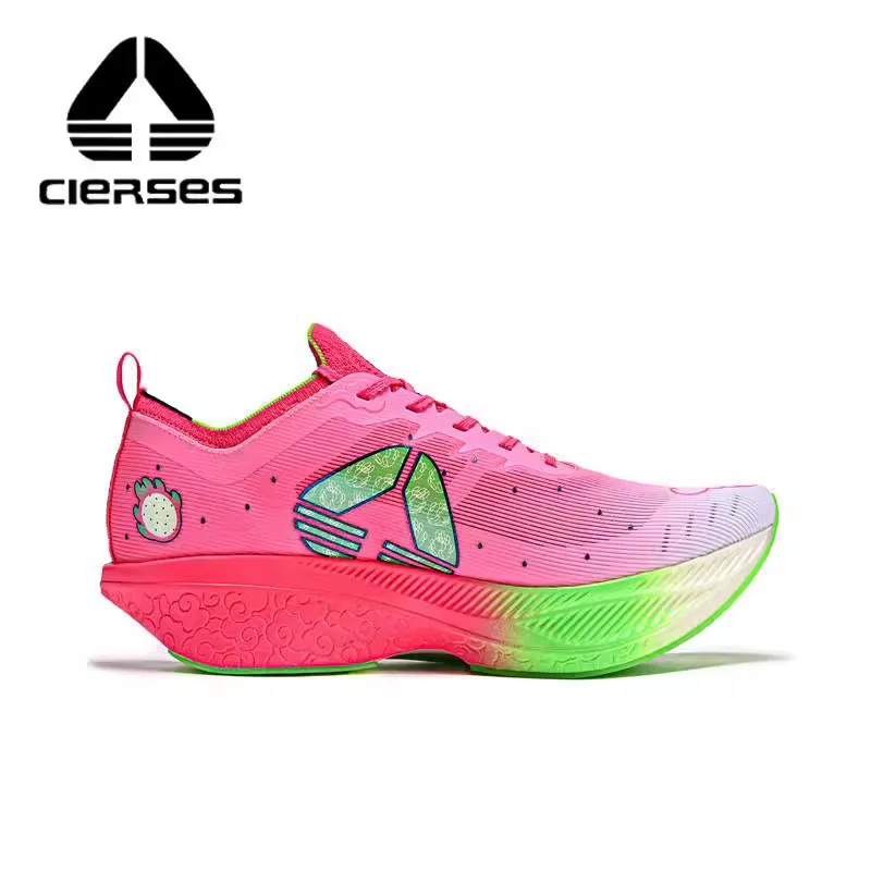 CIERSES Carbon Plate Marathon Running Racing Shoes  Men Professional Stable Support Shock-relief Ultra-light Rebbound Sneakers