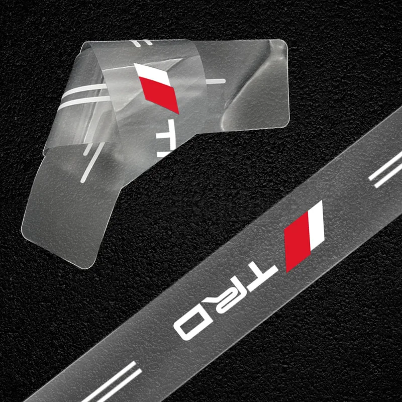 CarTransparent سيارة جذع شارة واقية ملصق اكسسوارات لتويوتا TRD شعار كورولا Chr أفينسيس يارس كامري سباق