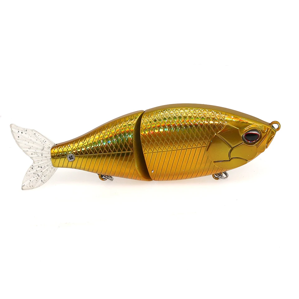 Floating Fishing Swimbait Lure with Soft Tail Jointed Bait for