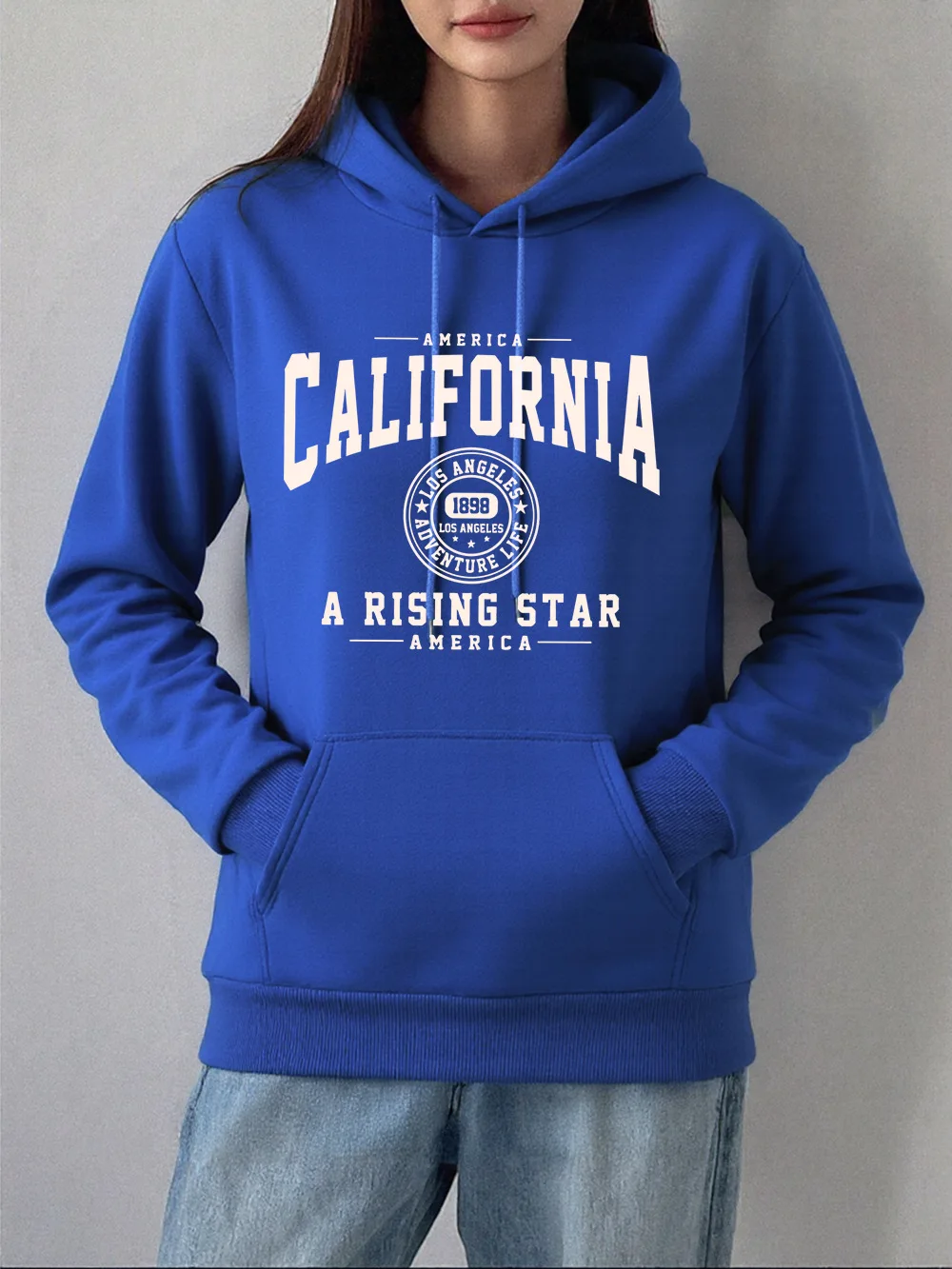 

America Letter Printing Hoodie for Women Harajuku Pullovers Autumn Fashion Women's Casual Loose Hoodie Sweatshirt Y2k Streetwear