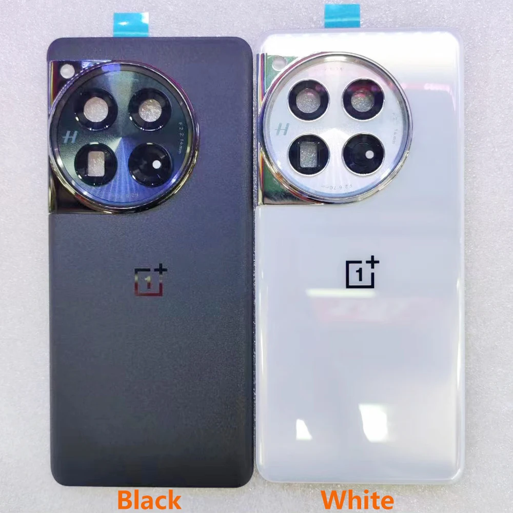 For OnePlus 12 Back Battery Cover 1+12 Rear Door Housing Case With Lens Camera Frame Covers Repair Parts