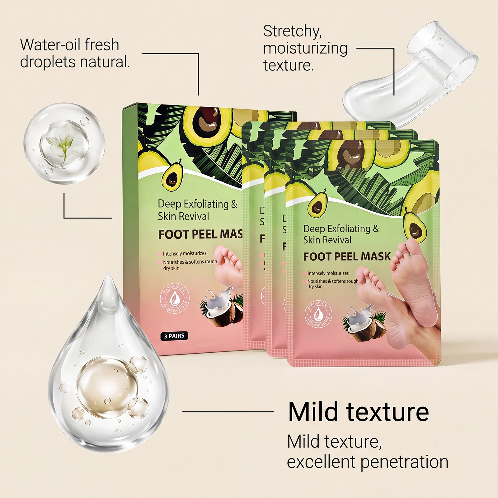 Coconut Oil Foot Mask Anti-Agi - Mct Oil Coconut 评论和价格