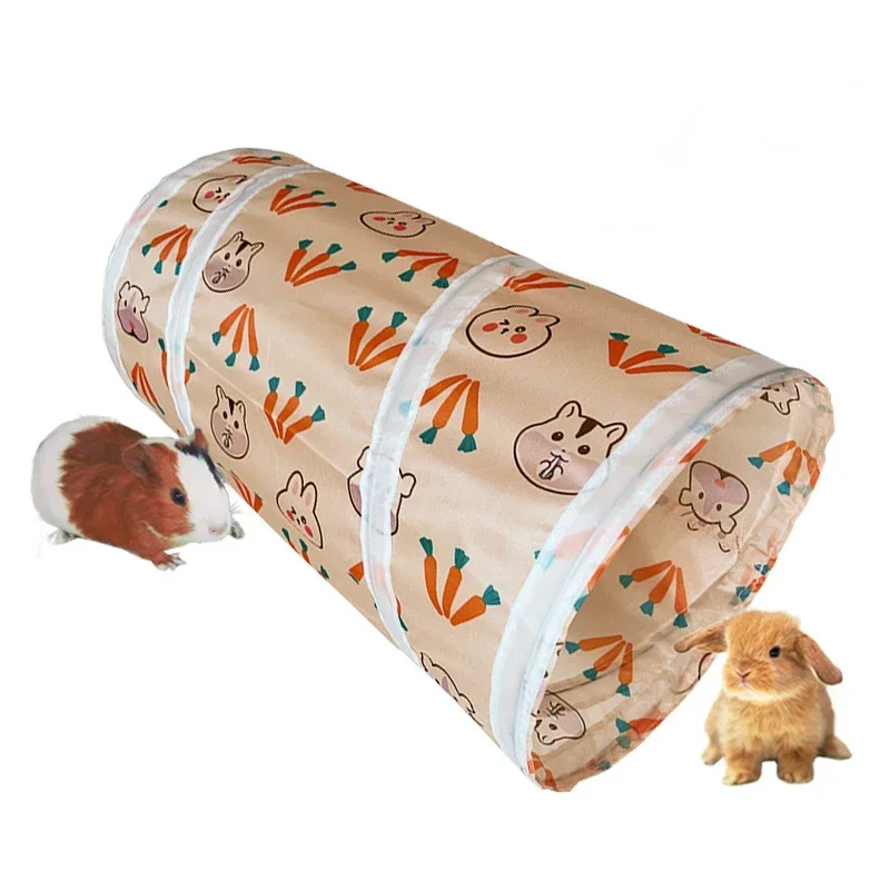 

Guinea-pig Rabbit Tunnel-tube Toys Bunny Hamster Hideout Small Animal Activity Tunnels Hideaway Foldable Supplies