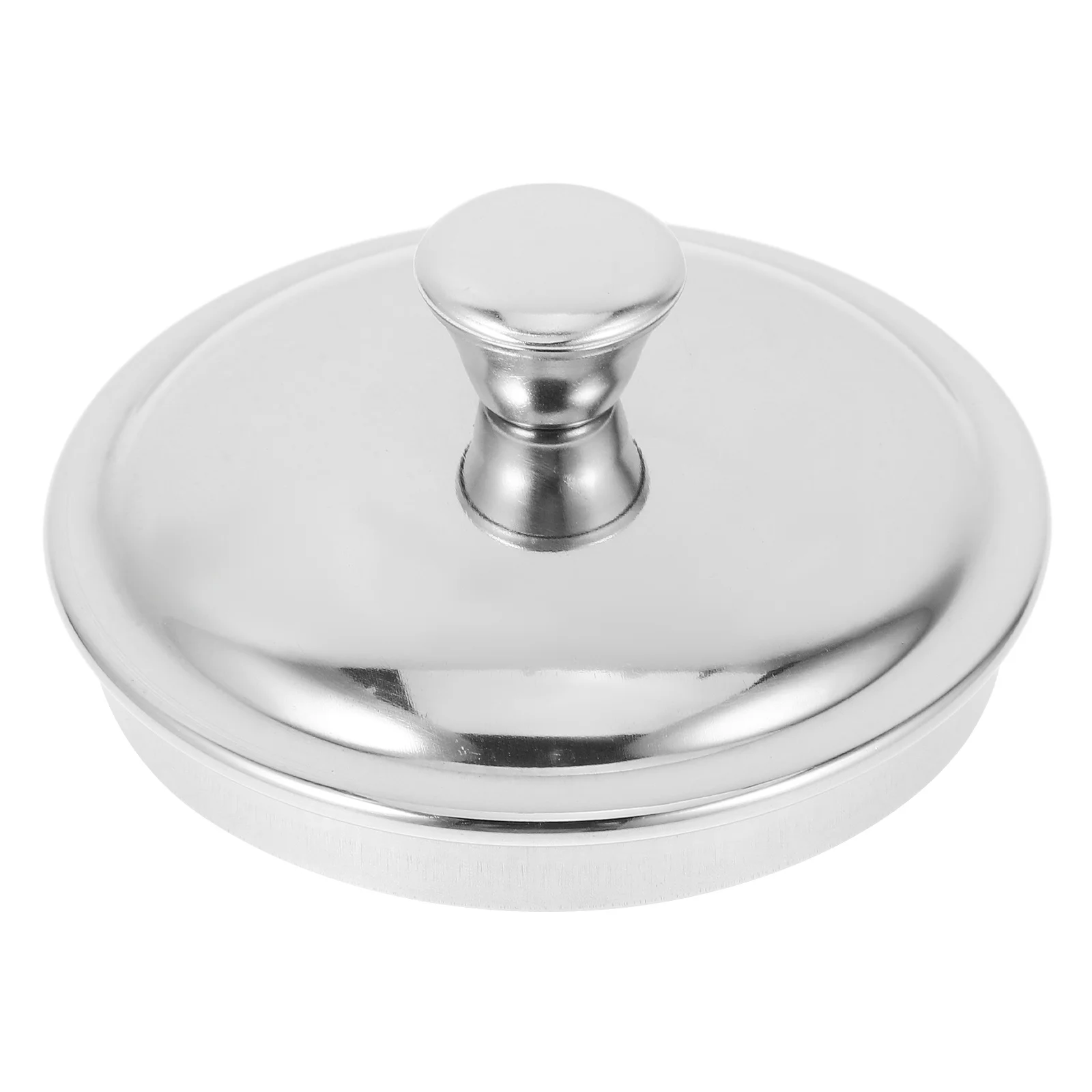 غطاء كوب عالمي من الفولاذ المقاوم للصدأ للمشروبات الباردة الساخنة وأكواب الشاي والقهوة المقاومة للغبار وشكل دائري سهل التنظيف للمطبخ 7 سم