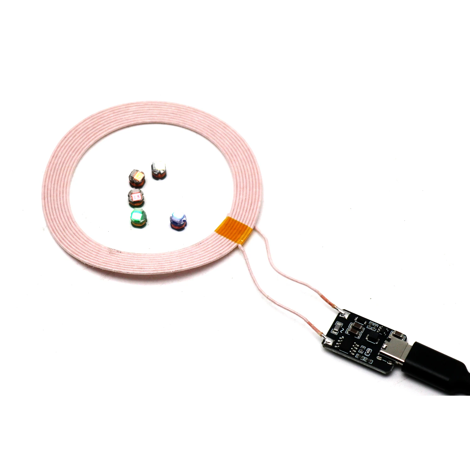 0-120 مللي متر مصدر طاقة لاسلكي typec USB الارسال لفائف التعريفي استقبال LED ضوء المصباح اللعب نموذج ليغو Gundam بانداي نموذج