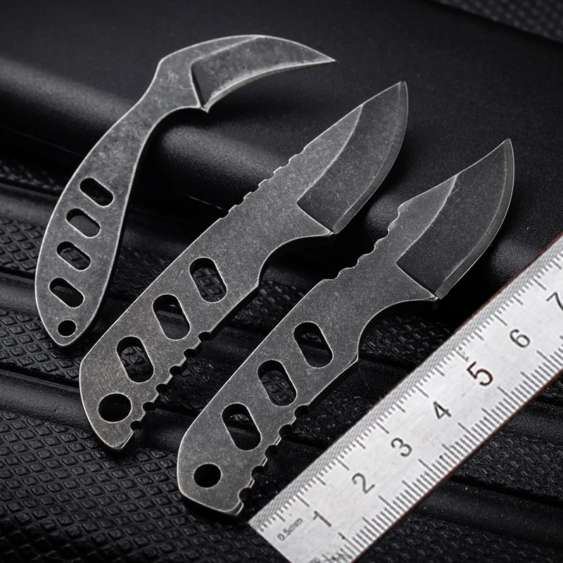 Mini Fixed Blade Knife 440C Blade steel handle outdoors Camping Survival With K-sheath Necklace Knife