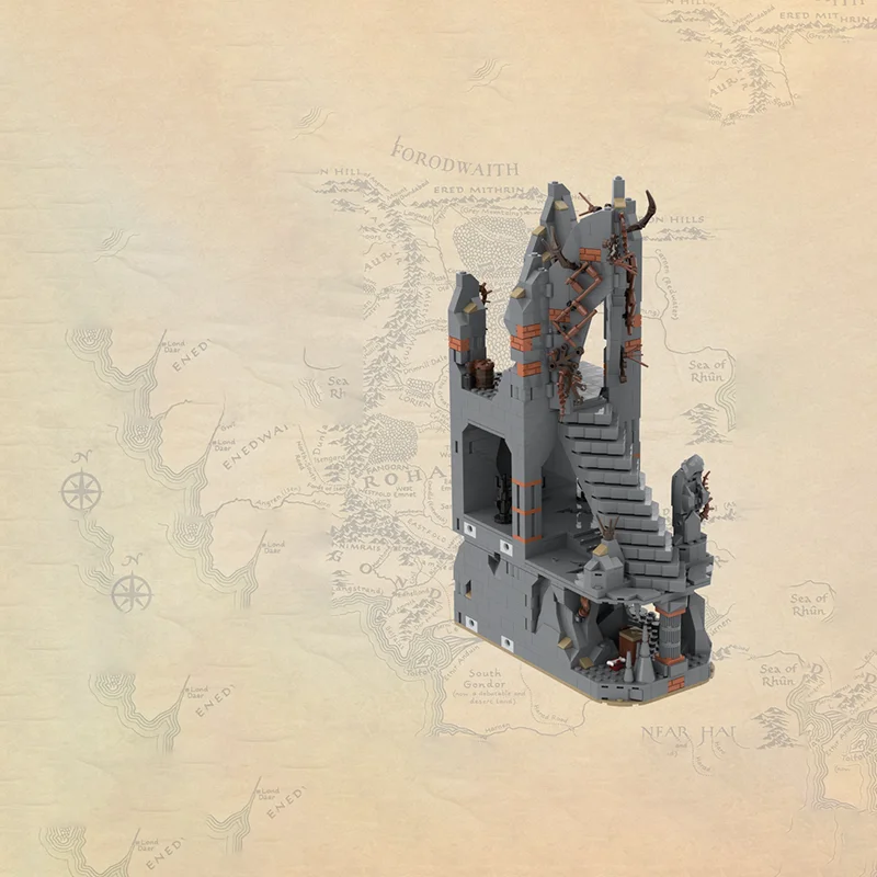 Magic Rings Model Moc Building Bricks The Hill of Dark Witchcraft 3/8Technology Modular Block Christmas DIY Toy Holiday Gifts