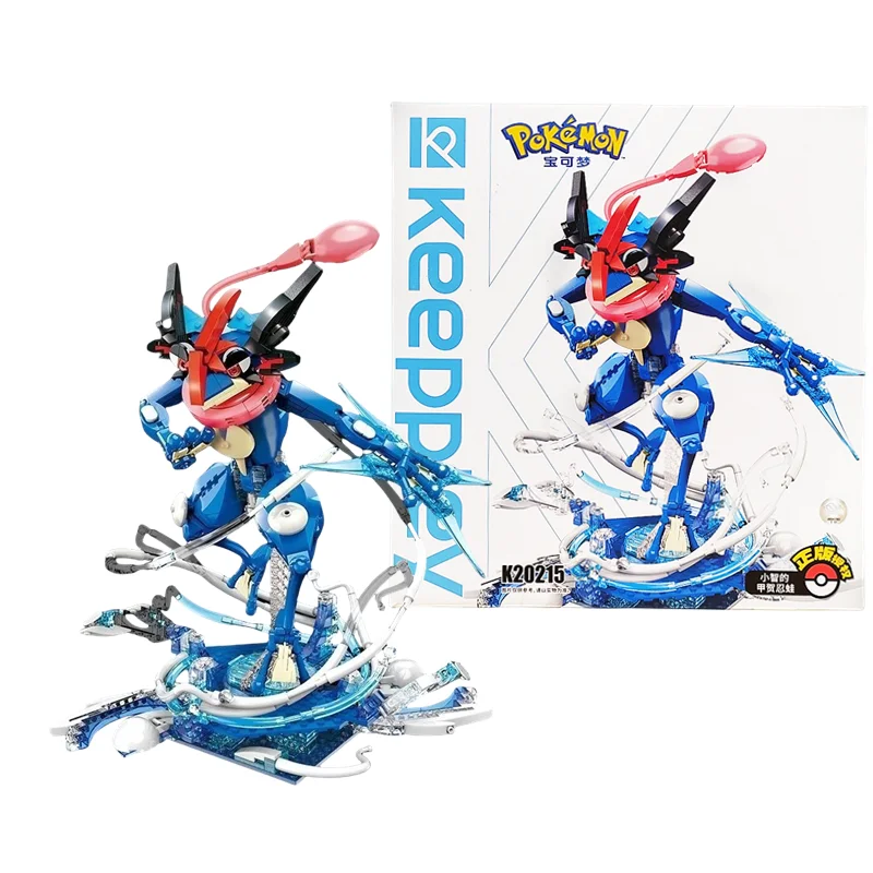 Original Keeppley Pokemon DIY Building Blocks Pikachu Charizard Venusaur Greninja Mewtwo Blastoise Action Anime Model Kids Toys