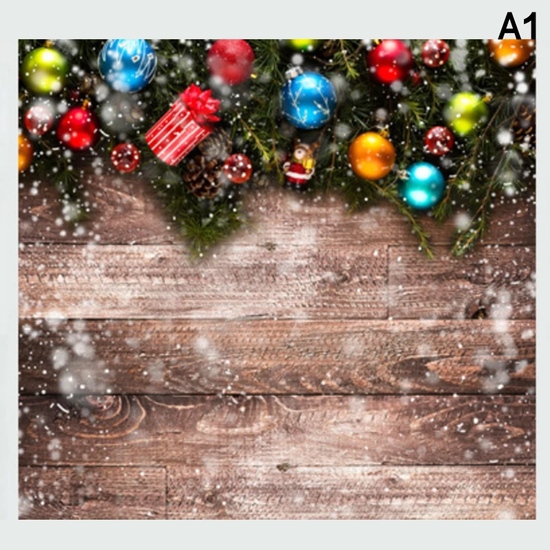 1PC Winter Christmas Backgrounds Kids Adult Photography Props Child Baby Snowy Xmas Pine Trees Decors Photo Studio Backdrop