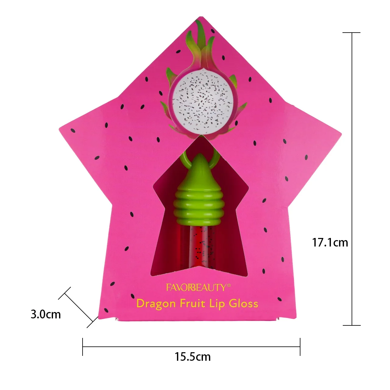 Mirror Shine Lipgloss – Crystal Glitter Lip Lacquer met hoogglans afwerking, hydraterend en niet-plakkerig voor mollige, glanzende lippen