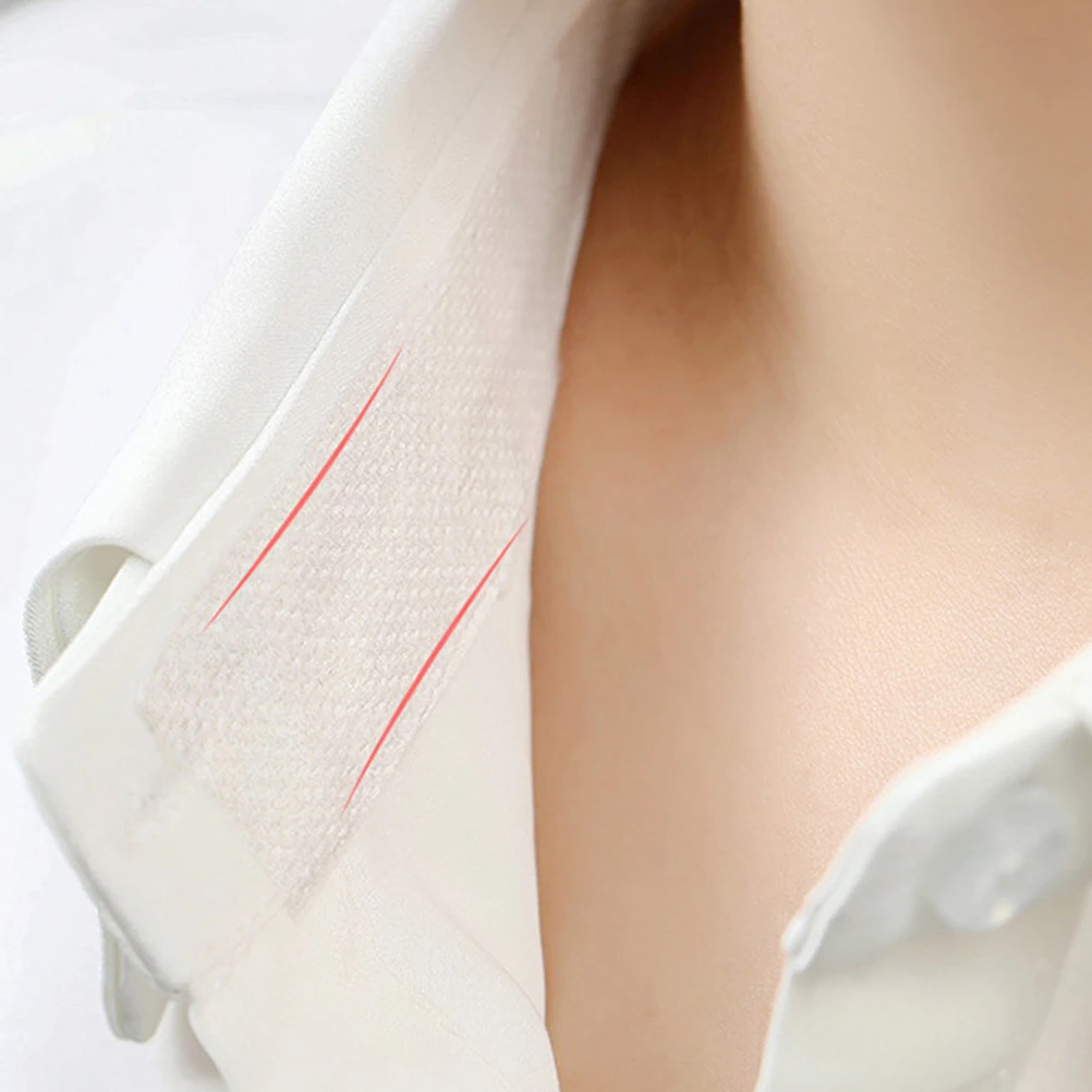 

6 Rolls Collar Sweat Pads Adhesive Protector Absorption for Hats Shirt Collar Sticky Sweat Absorption Pad Hat Accessory
