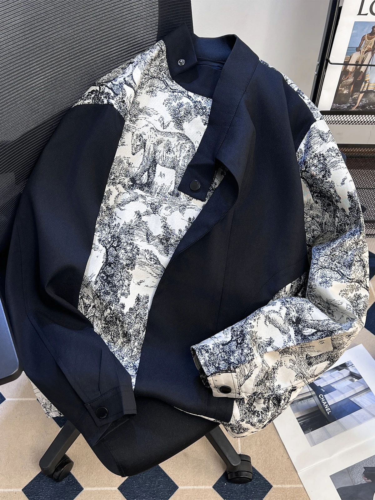 

Женская черная готическая осенняя куртка, пальто, винтажная лоскутная куртка с длинными рукавами в китайском стиле, верхняя одежда, одежда 2000-х годов, 2025