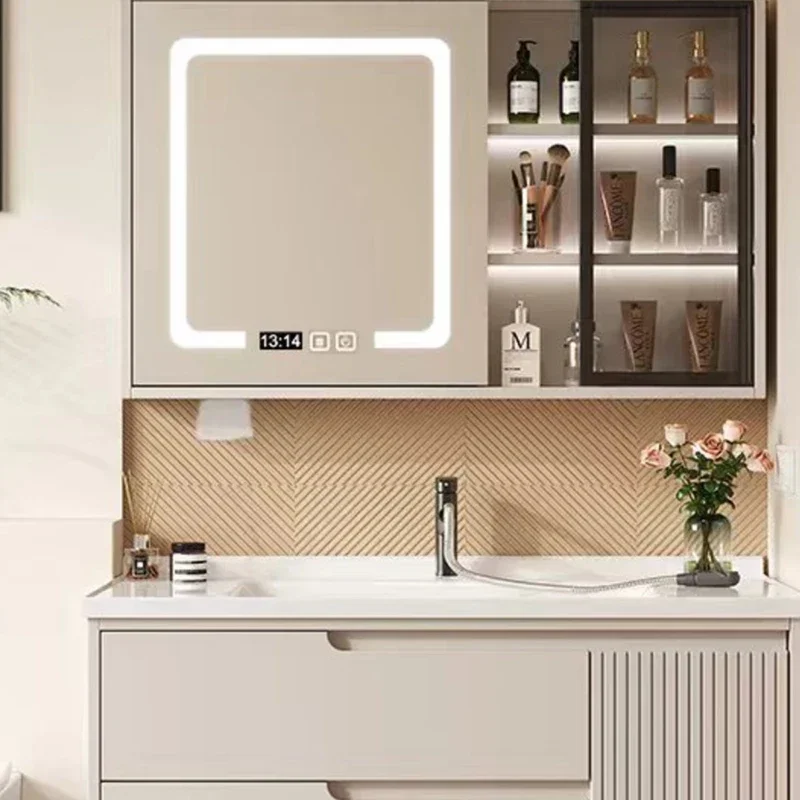 Vanity Mirror Smart Light Bathroom Cabinets Locker Sanitation Home Furniture Shower Bathroom Cabinets Luxury Miroir De Salle