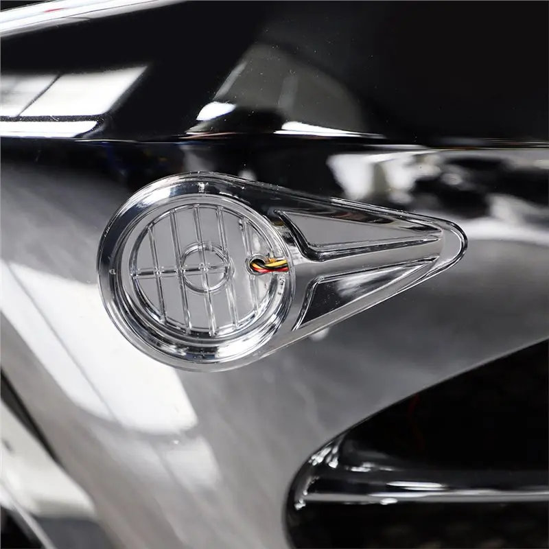 New LED Motorcycle Side Logo Emblem Decoration Accent Light Kit For Honda For GL1800 Gold Wing F6B 2012-2017