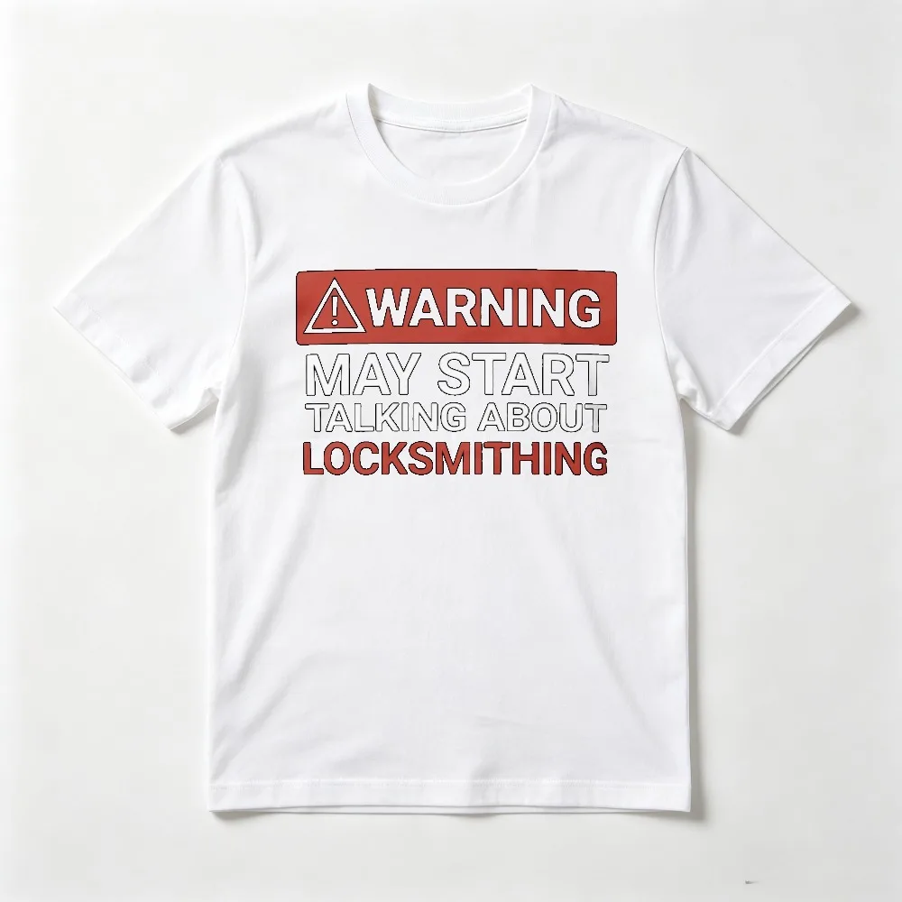 Funny Locksmith Lock Picking Enthusiast Gift Tshirt Casual Fashion Loose Harajuku Short Sleeve Summer Breathe Comfort Tees