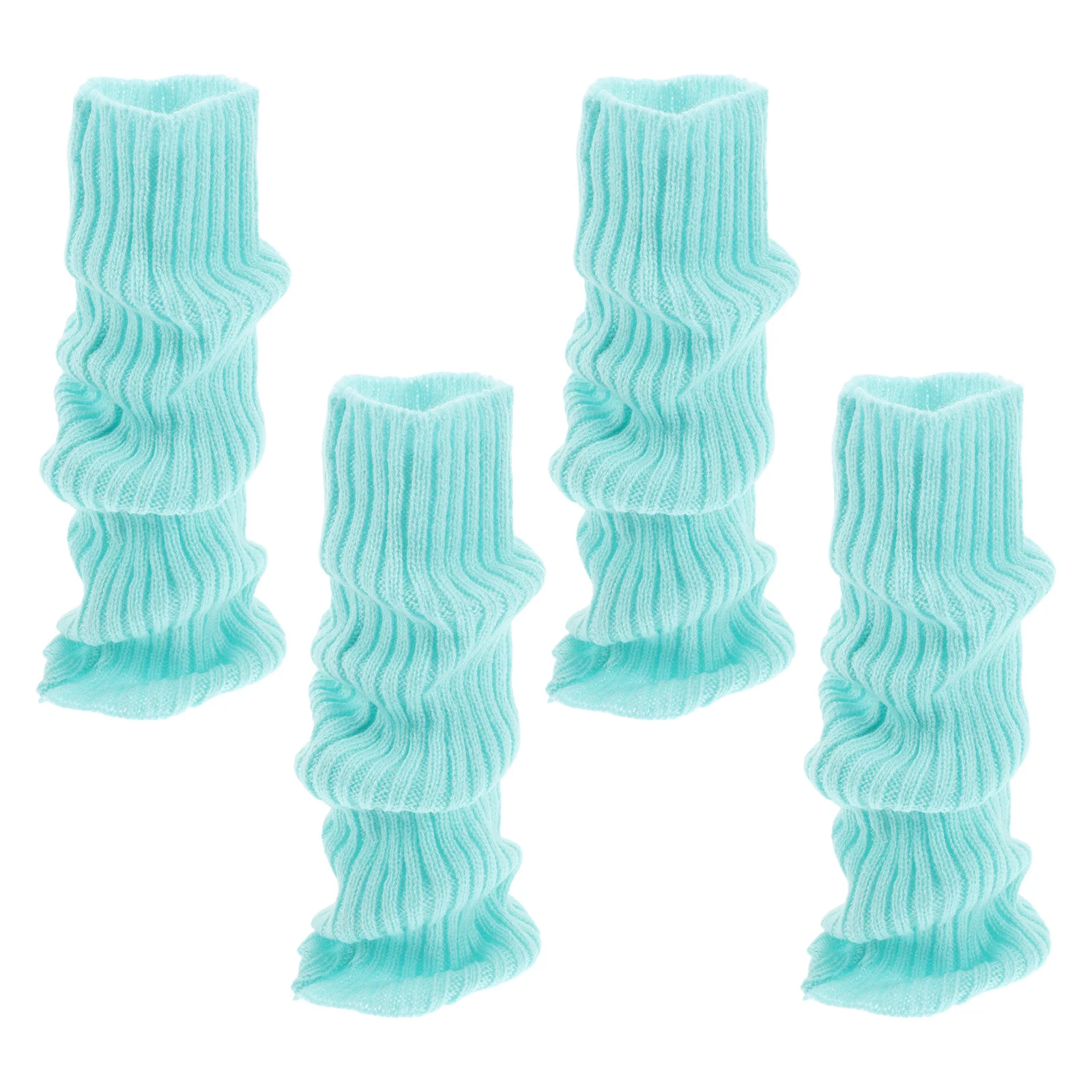 

2 пары вязаных чулок, теплые гетры на зиму и осень, модные и уютные вязаные чулки, теплые носки