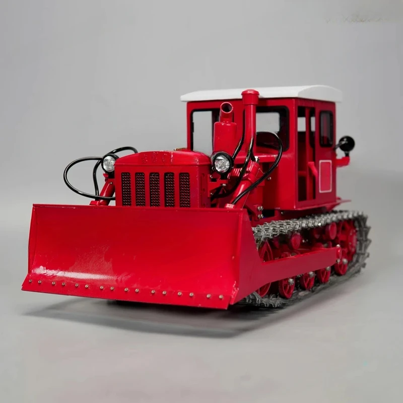 For TLJ 1/12 All-Metal Dongfanghong Bulldozer Model - Remote Control Tractor With Dynamic Track