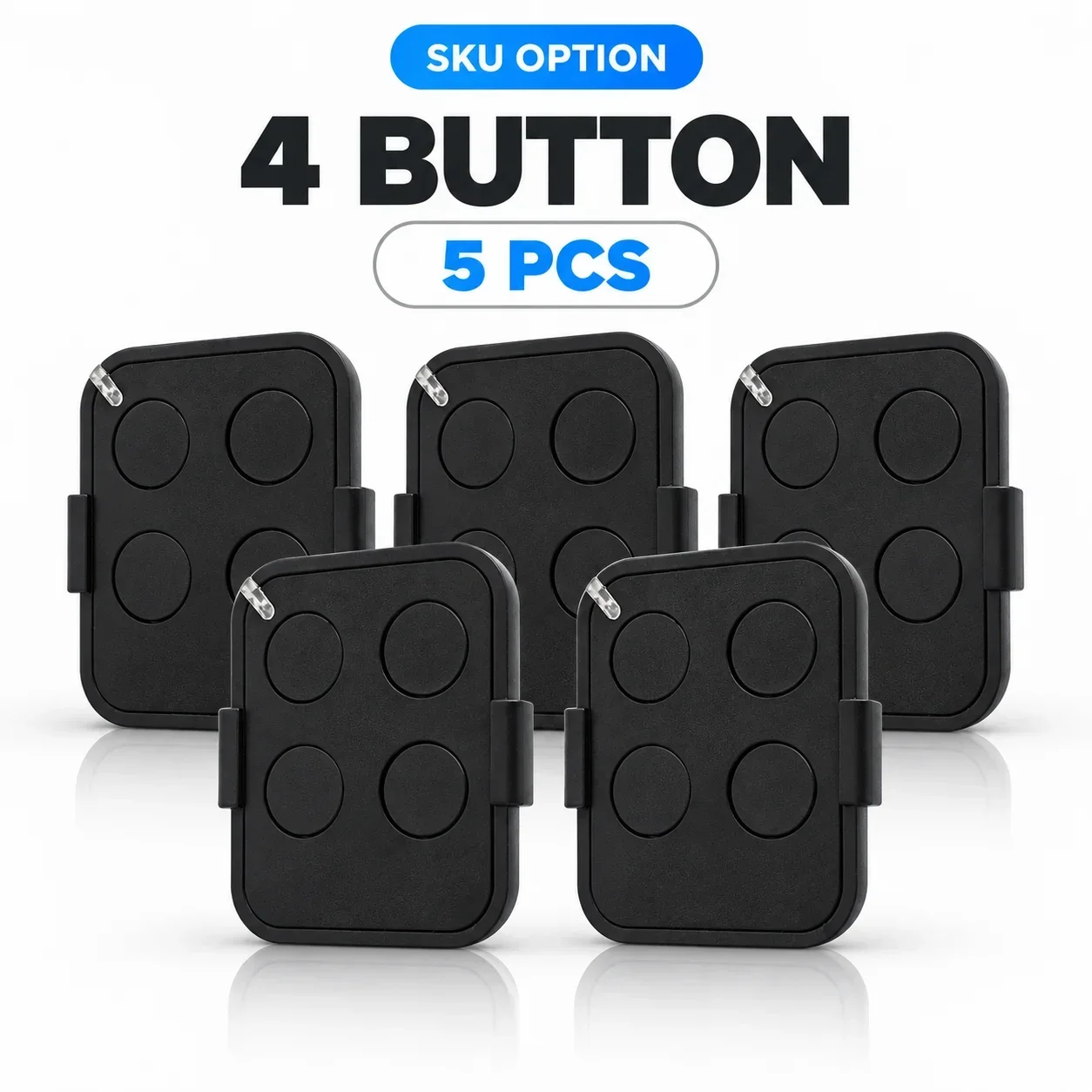 5pcs/lot 433.92MHz Rolling Code Garage Door Remote Control 2/4 Buttons Compatible with ON2E ON4E FLO2RE FLO4RE Gate Opener