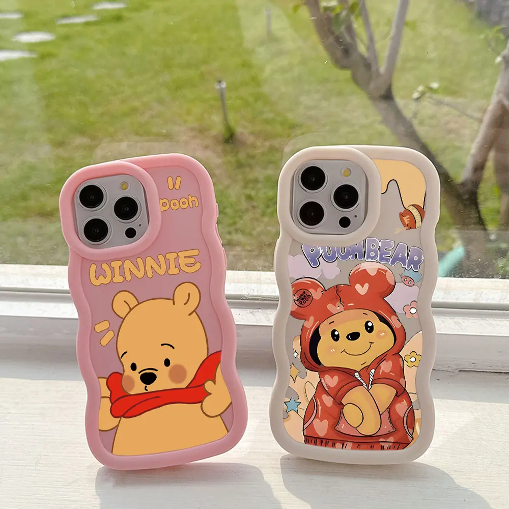 Cartoon Winnie Pooh Phone Case for OPPO A5 A7 A9 A15 A16K A17 A31 A38 A53 A54 A55 A57 A58 A74 A76 A78 A79 A92 A98 4G 5G Cover