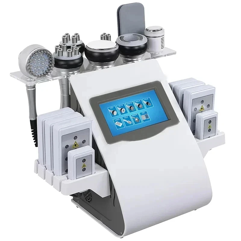 Machine de cavitation de liposuccion à ultrasons, 9 en 1, laser sous vide, radio RF morte 40K, Cavi Lipo, amincissant, lifting d