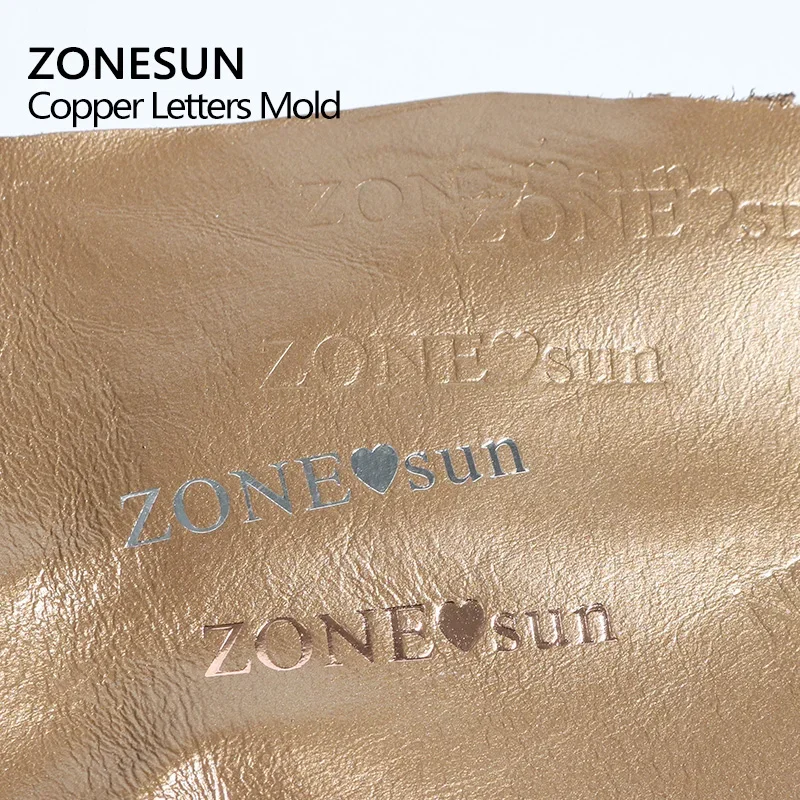 ZONESUN T slot 10cm Fixture Alphabet Letters numbers symbol Hot Stamping Letter Leather Stamp Personality Craving  Mold