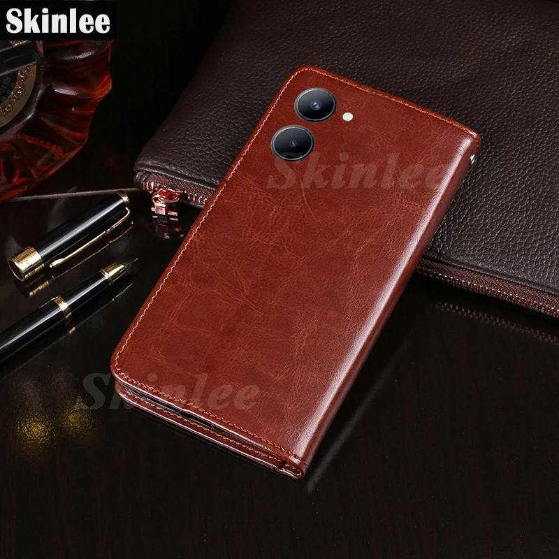 

Skinlee For VIVO Y27S Flip Case Luxury Wallet Leather Card Pocket Cover For Vivo Y27 5G Y36 4G Back Coque