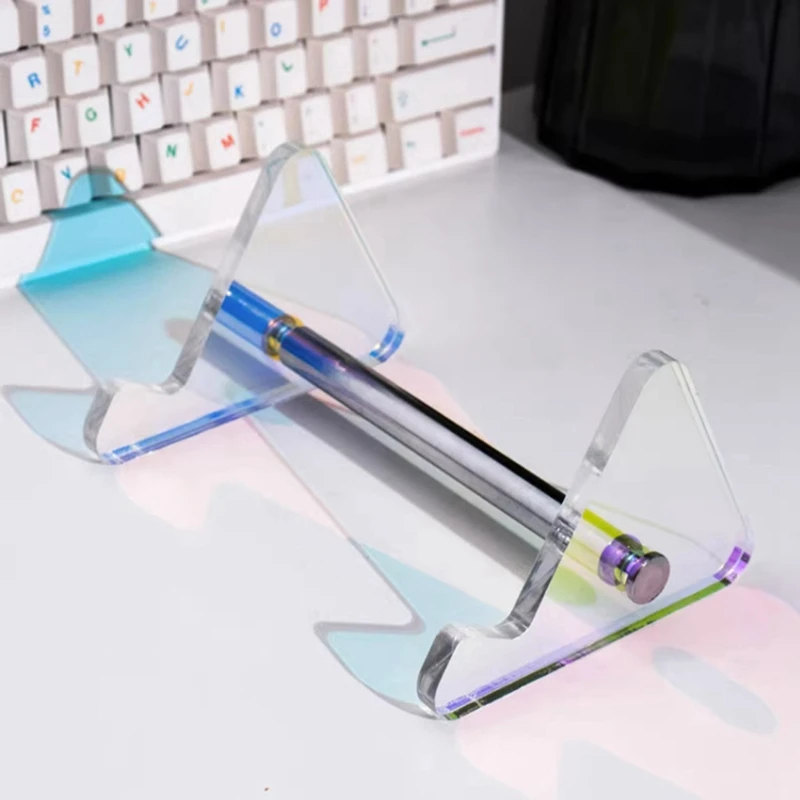 Removable Multicolor Acrylic Keyboard Stand Transparent Desktop Tray Computer Keyboard Tray Stand Multicolor image 5