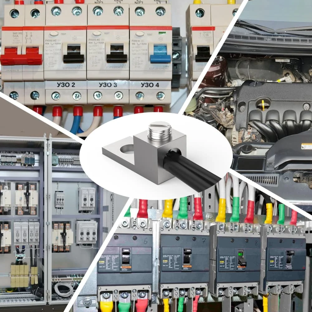 Electrical Connector Single-Pole Terminal Aluminum Alloy Multi-wire Compatibility Precision Machining For Battery Connections
