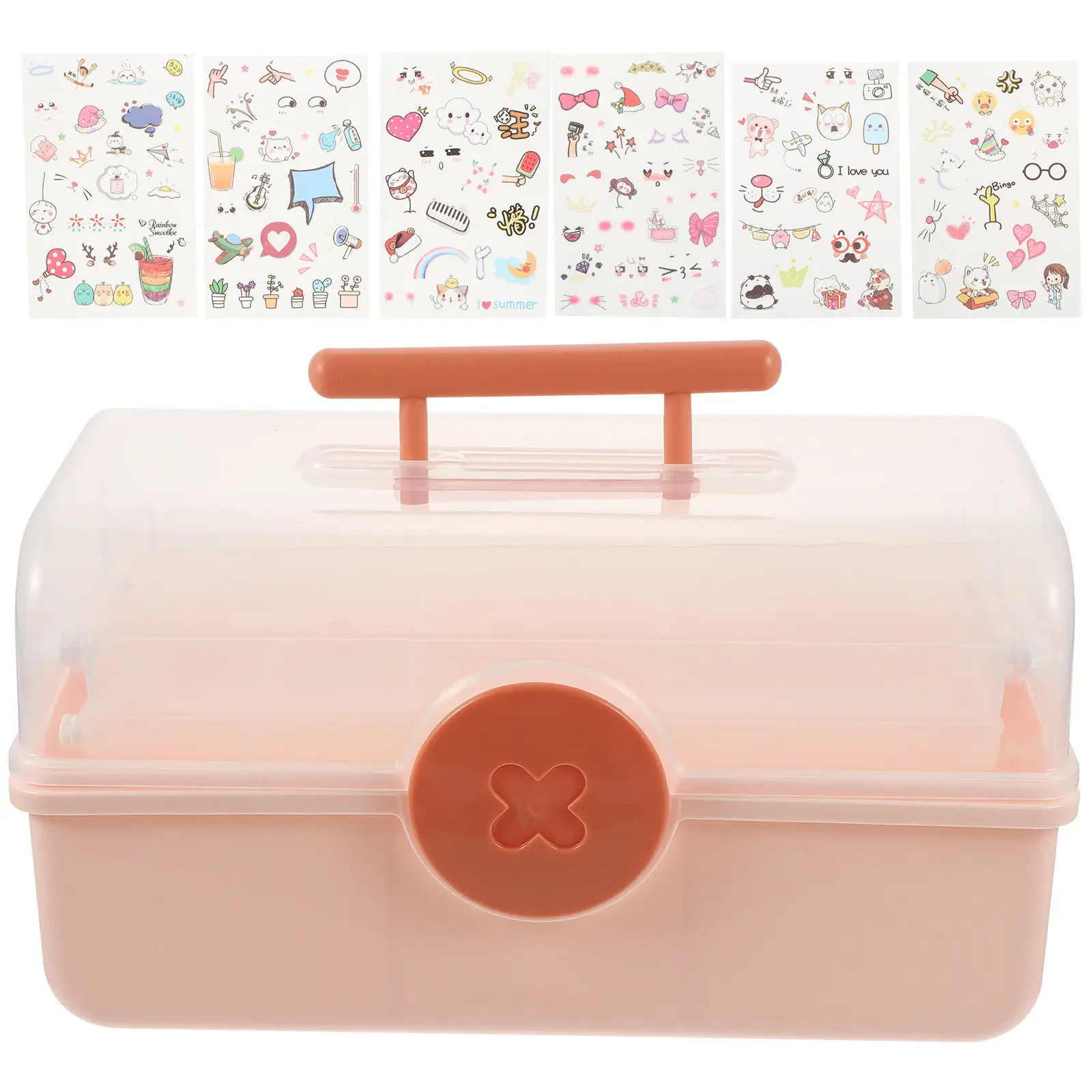 

Hair Accessories Organizer Box Multi-Layer Storage for Earrings Rings Necklaces Headbands Scrunchies Bows Clips Small Items