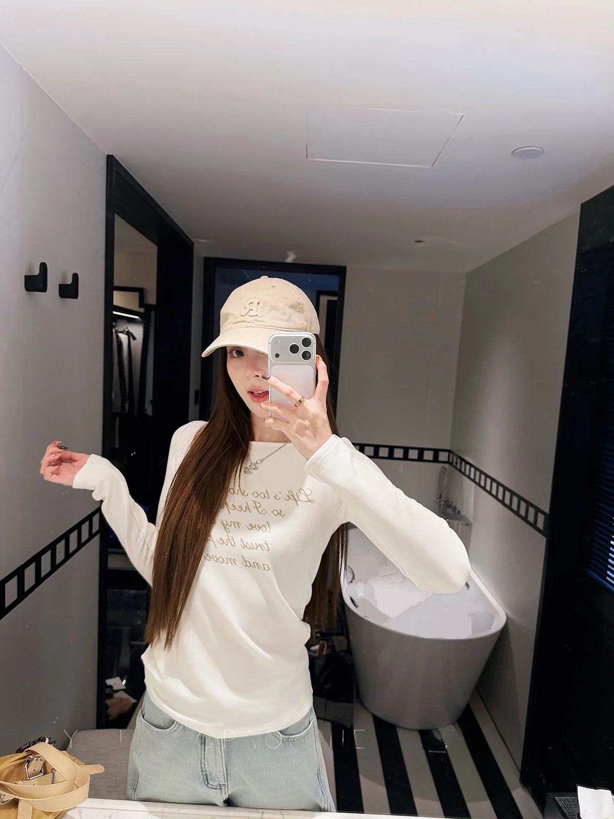 

Женская футболка с длинным рукавом и буквенным принтом, облегающая, повседневная, осенне-зимняя, модная, базовый слой, маленький размер