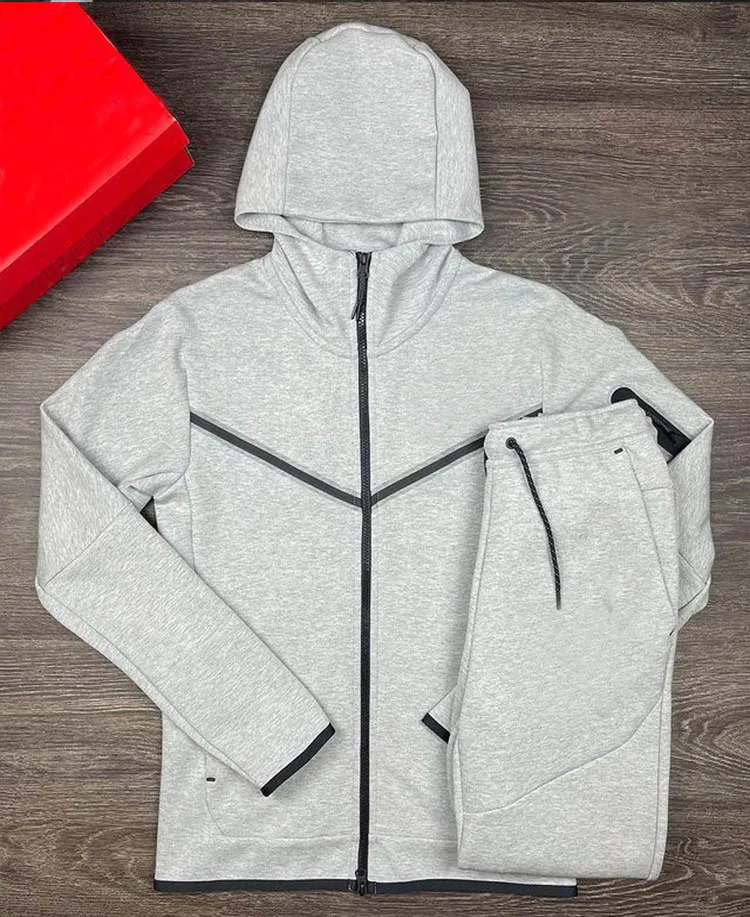 Men\'s Long-sleeved Hoodie and Loose Pants Casual Splicing Sportswear Fitness Jogging Suit Male Autumn