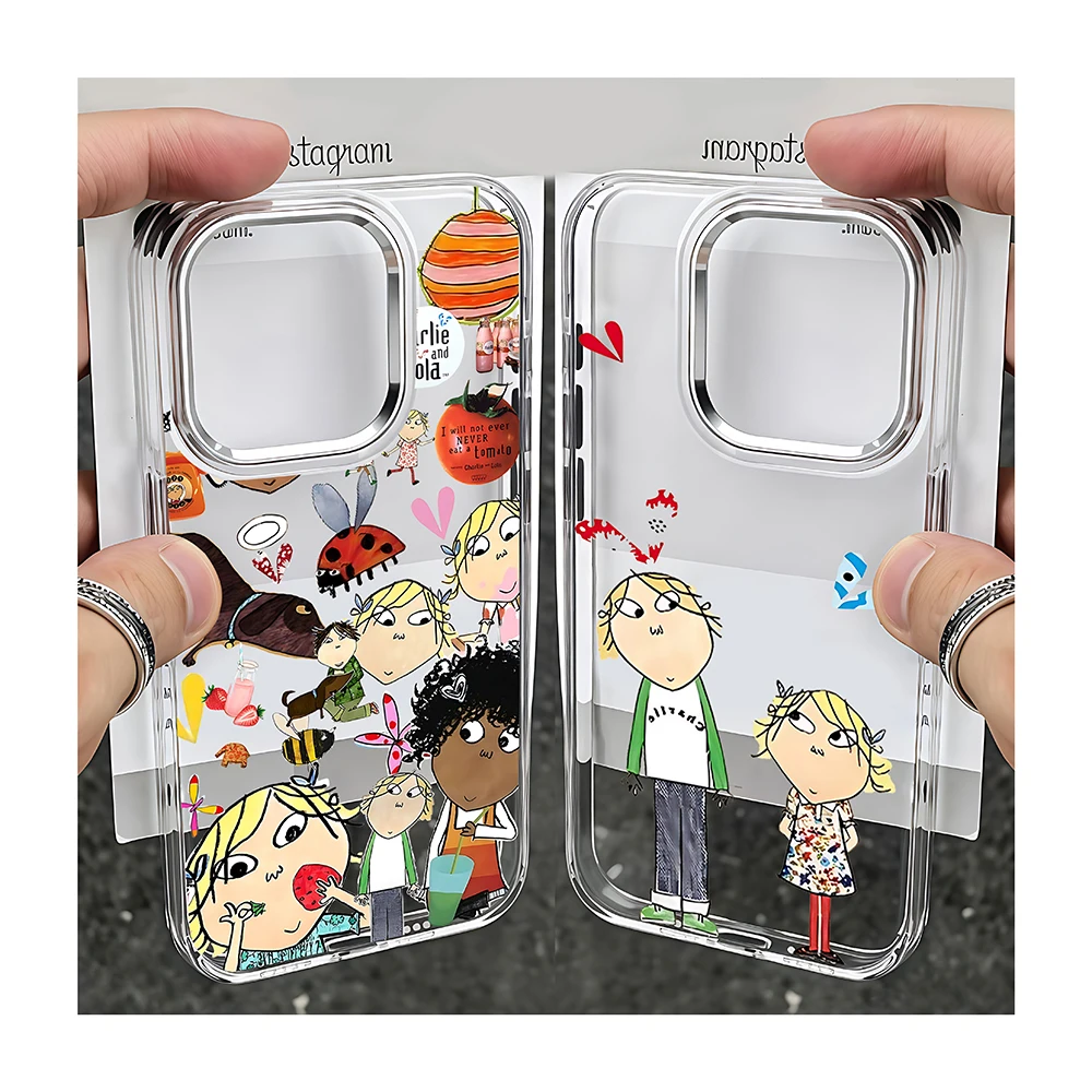 Funda transparente para teléfono Charlie y Lola, para Huawei Honor Magic X9d X8c 200 90 X7a X8a X8b X6a Lite 4G 5G