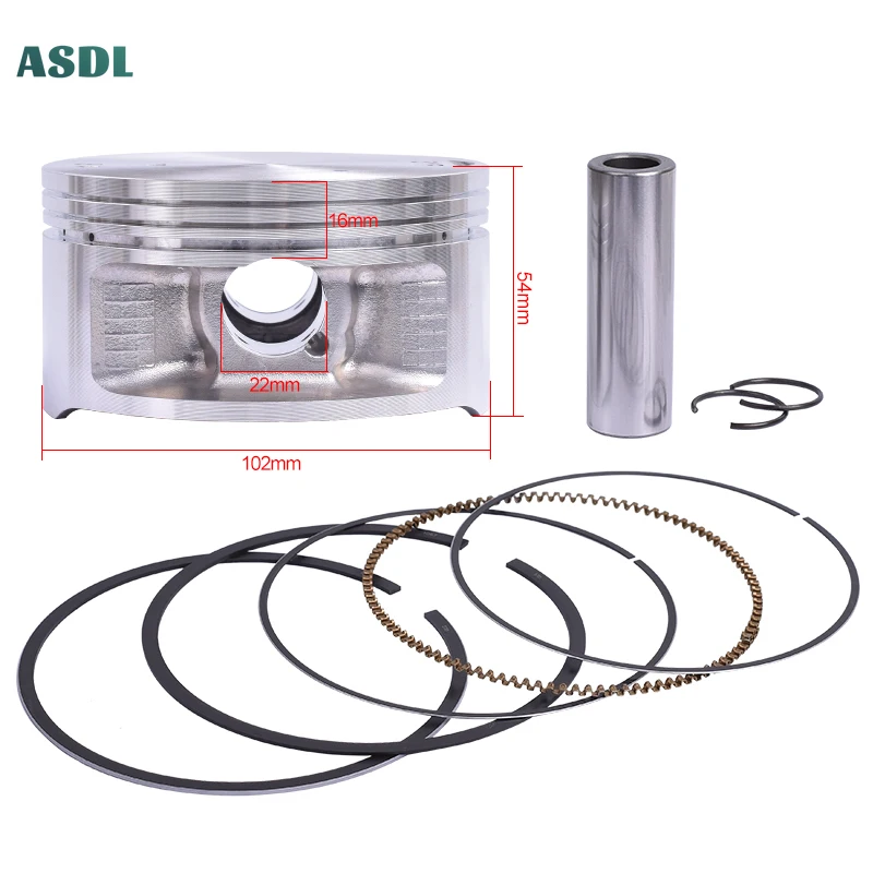 لياماها YFM660F أشيب STD 102 مللي متر دراجة نارية المكبس ومجموعة حلقة المكبس YFM 660F أشيب YXR66F الكركدن 660 2C6-11631-00-X0