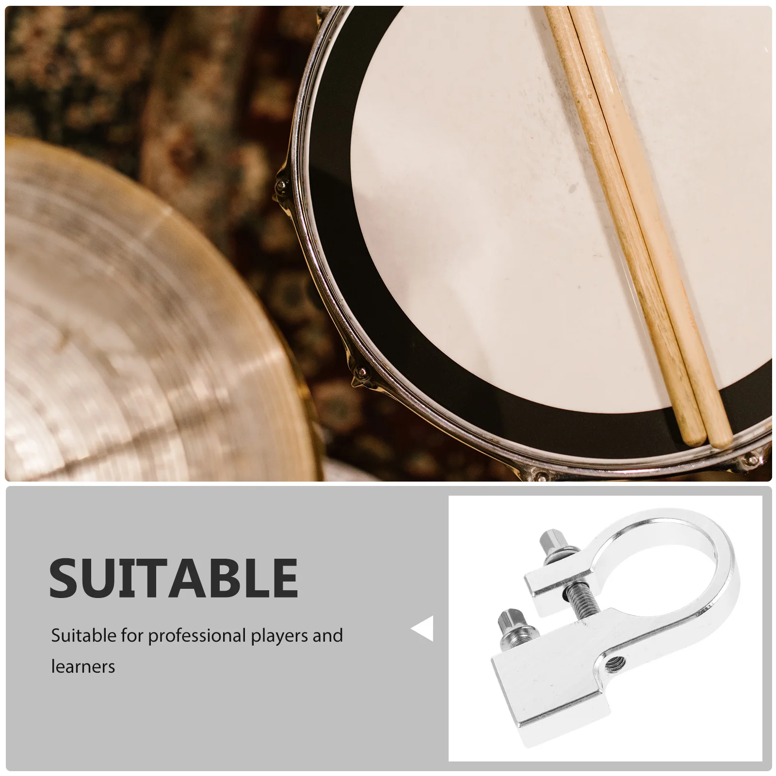 

Drumstick Clip Holder Clamp Supplies Mallet Kit Zinc Alloy Parts Repair Pedal Beater Mount Accessory