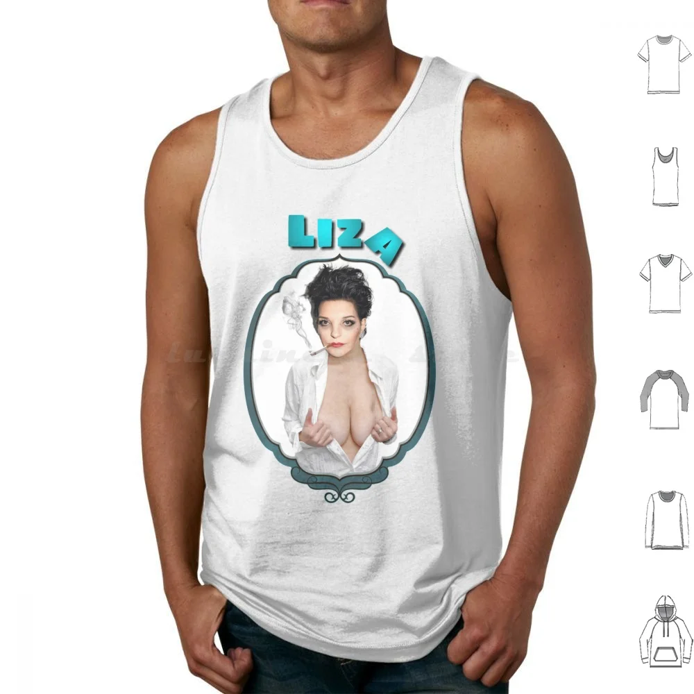 Liza minnelli regatas impressão algodão Liza minnelli Liza ícone Liza com um z arte engraçada arte sexy arte estranho arte estranho