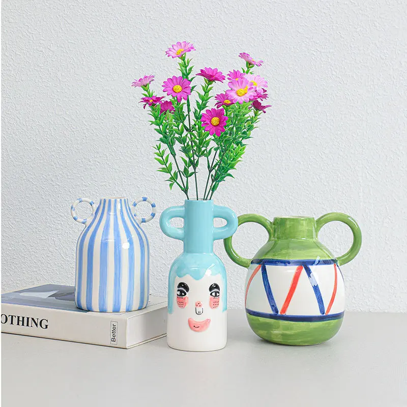 Double Ear Hydroponic Flower Vase, Nordic Ins, Desktop, Hotel, Home Decoration, Flower Pot Vase Decoration Home