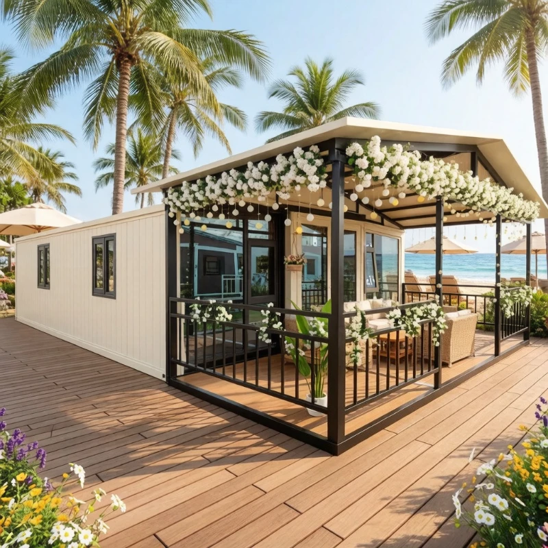 Modular Foldable Tiny House 20ft 40ft Expandable Container Home 2-5 Bedrooms Fast Installation Modern Design Garden Rooms Cabins