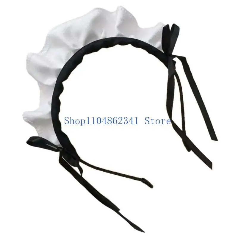 5asd Người Giúp Việc Băng Đô Quấn Tóc Xù Đầu Người Giúp Việc Cosplay Tóc Vòng Mũi Cho Nữ Cô Gái