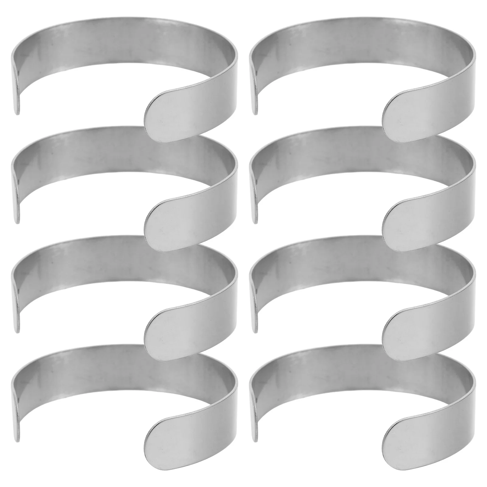 

8pcs Stainless Steel Open Cuff Bracelet Blanks Diy Cuff Bracelet Bangle Blanks Jewelry Making Engraving Stamping Supplies