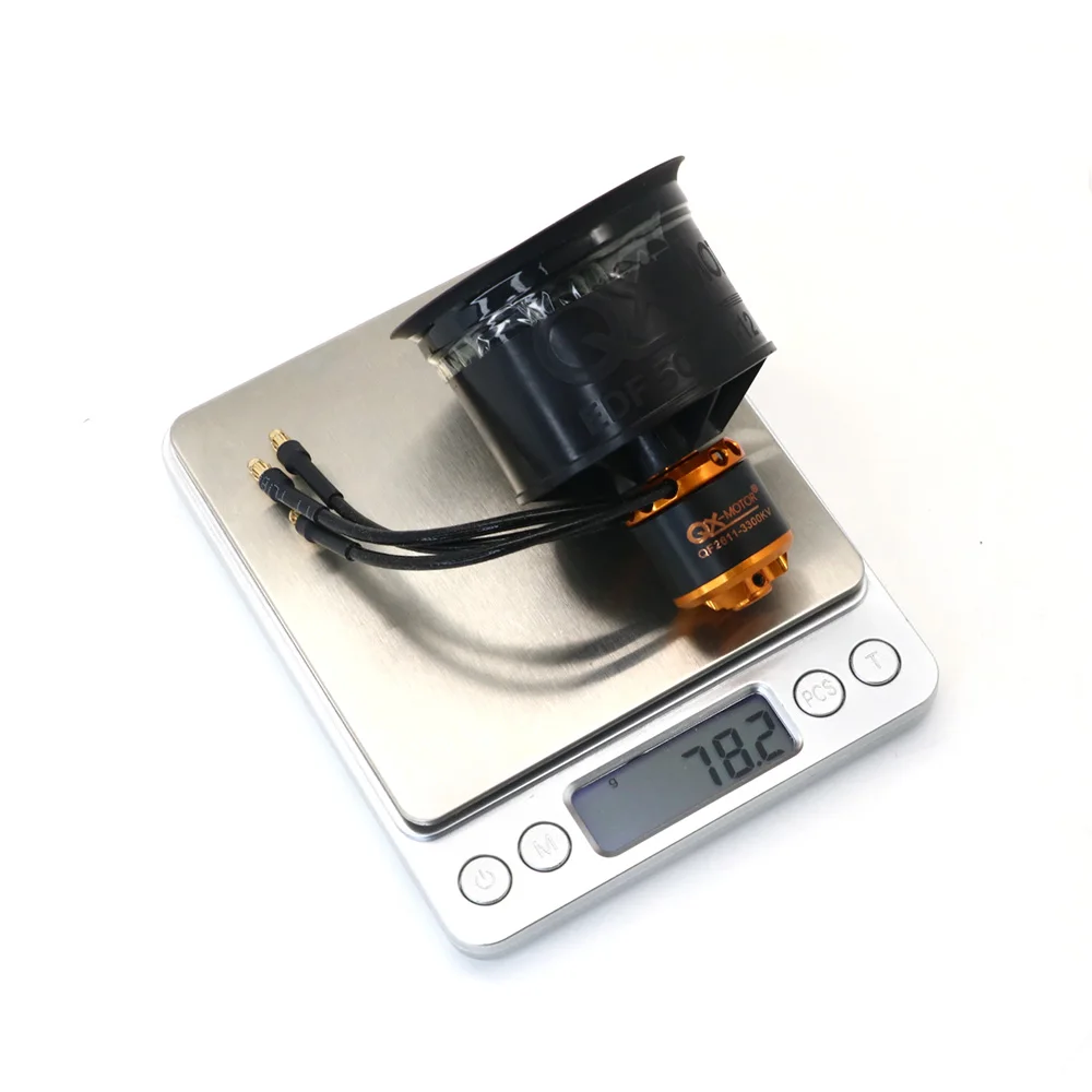 QX-MOTOR 50mm EDF QF2611 QF2611PRO 12-Blatt-Impeller mit 3300KV/ 4000KV /4600KV/ 5000KV bürstenlosem Motor für RC-Jet-Flugzeuge – Detail 7