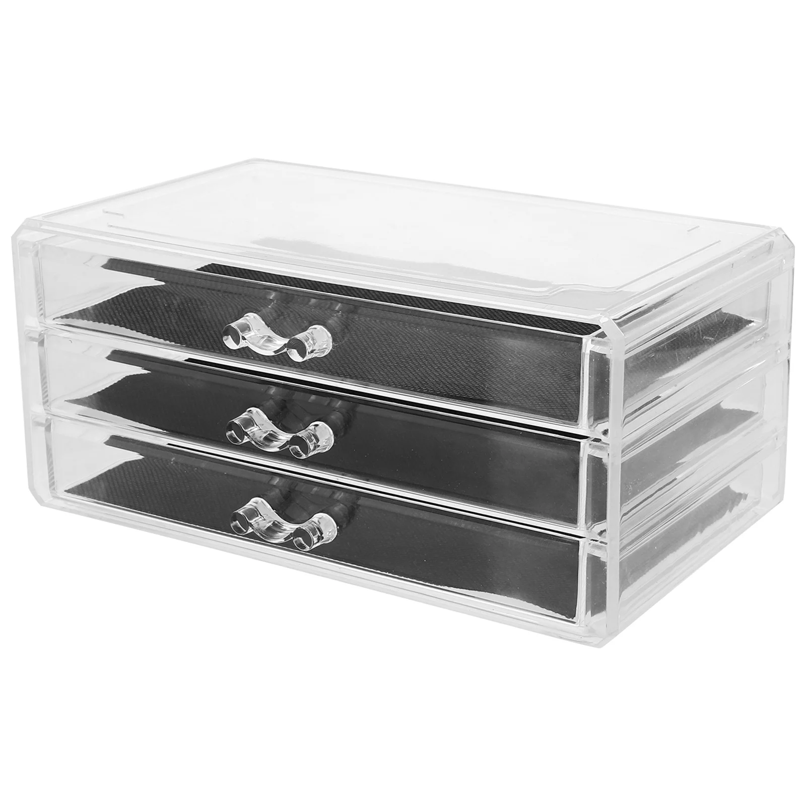 

Clear Acrylic Multi-Layer Drawer Organizer For Nail Art Accessories Jewelry Cosmetics Transparent Container Manicure Decor